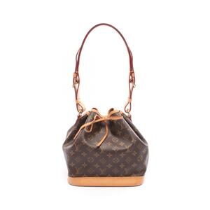 Louis Vuitton Shoulder Bag Noe Bucket Canvas Leather Monogram Brown
